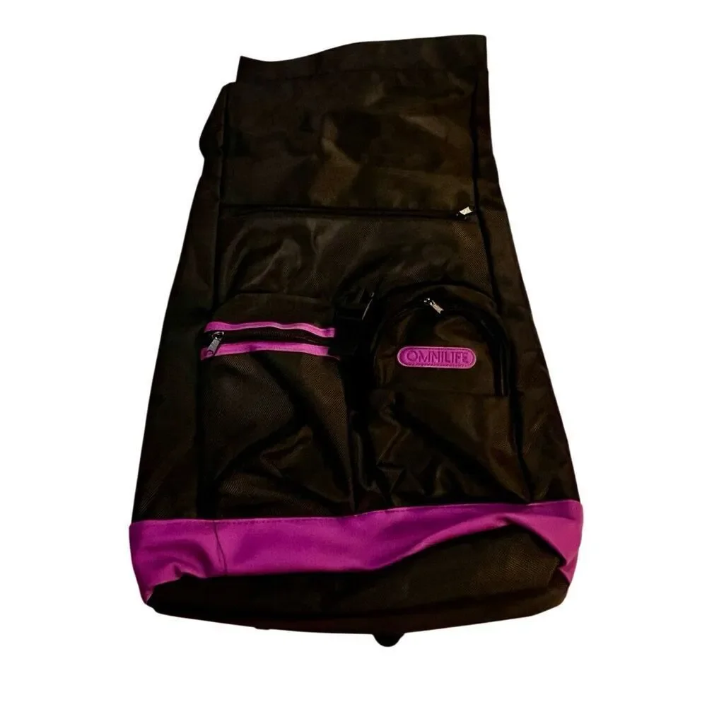 Rucksack Backpack in Black & Purple NY Omnilife